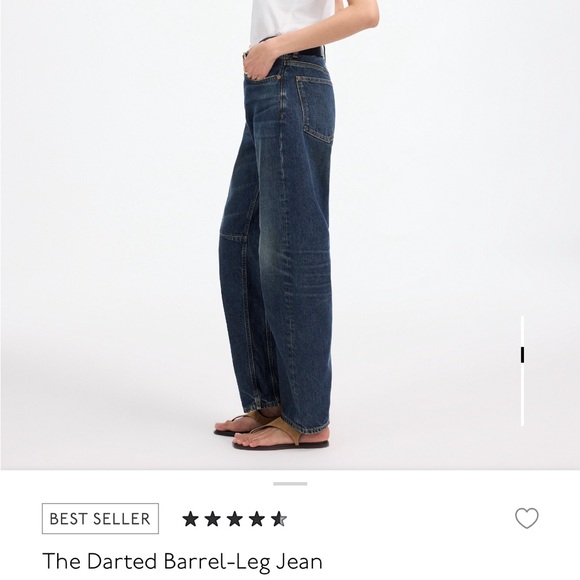 Madewell Darted Barrel-Leg jean in danver wash size 24 - Picture 3 of 8